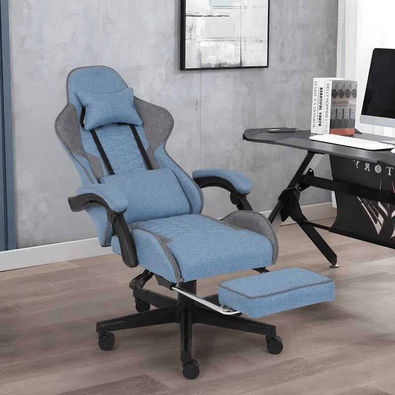 Designed Seats are Adjustable Racing Game Chair with Footrest