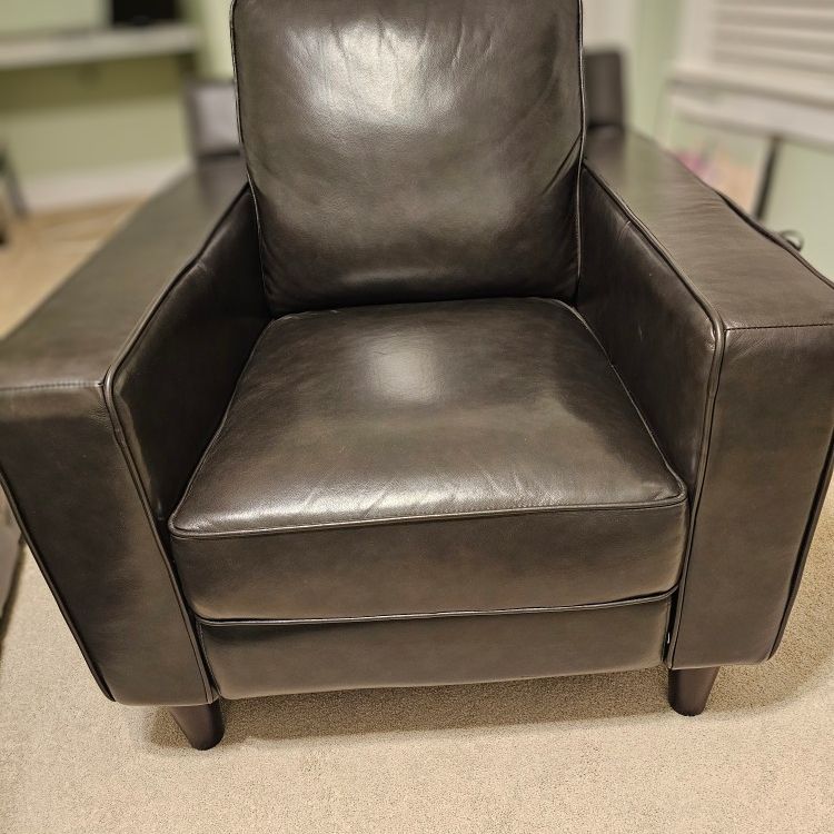 Genuine Leather Arm Chair