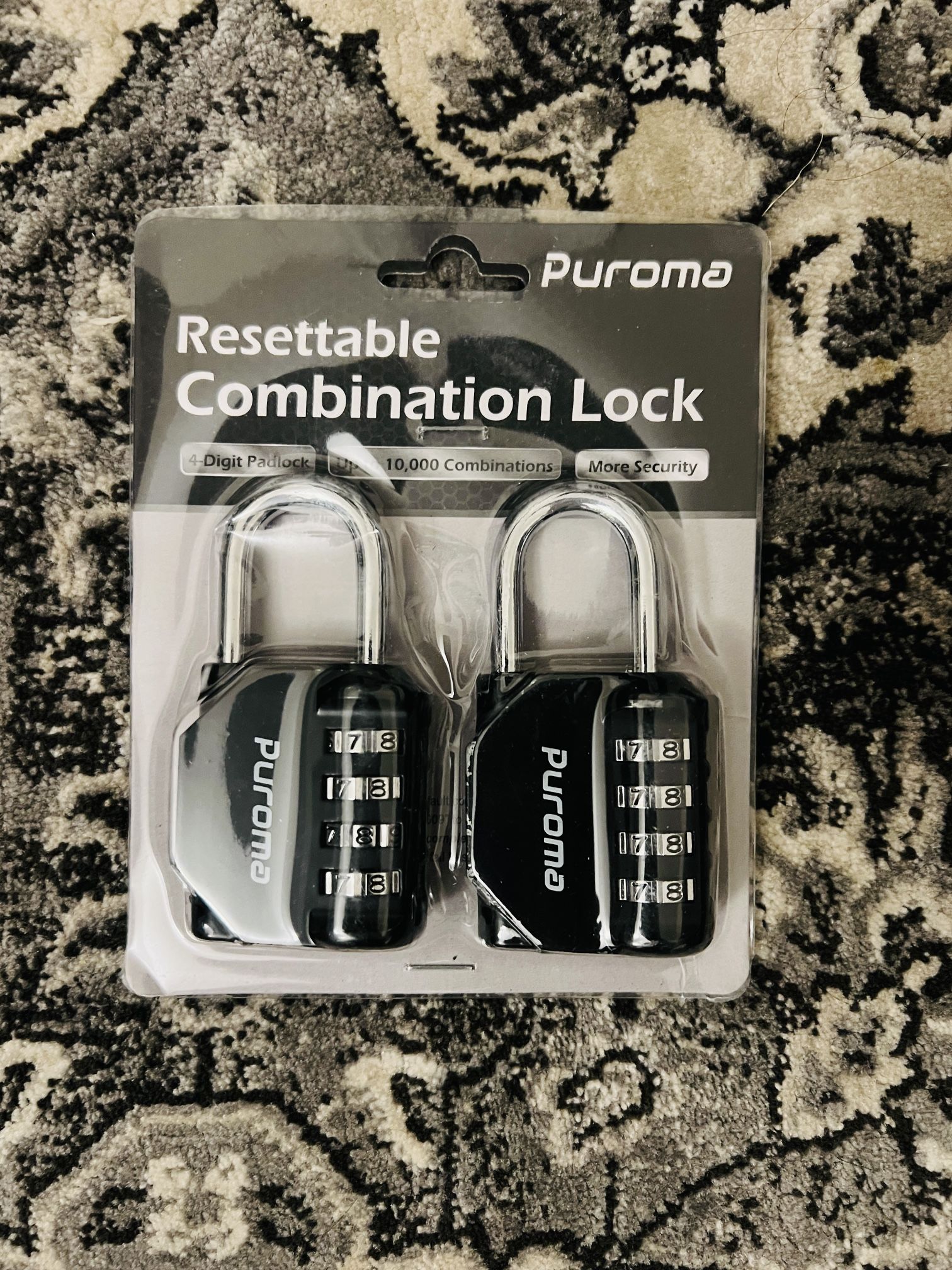 Puroma Resettable Combination Lock