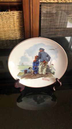 Norman Rockwell Looking Out To Sea Vintage Collector’s 