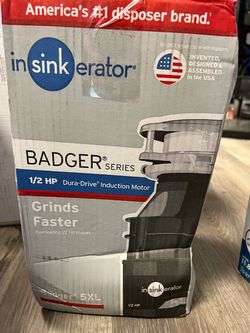 InSINKerator Badger 5XL Continuous feed 1/2-HP Septic Safe Non-corded Garbage Disposal