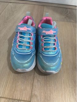 Skechers Mermaid Dreams light-up sneakers.