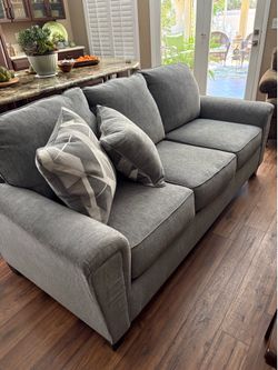 Grey Microfiber Couch