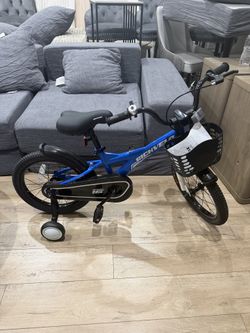 16 Inch Bicycle with Training Wheels Ages 2-7 Toddler Bike for Boys Girls, with Adjustable Seat and Handlebar, Dual Brakes,