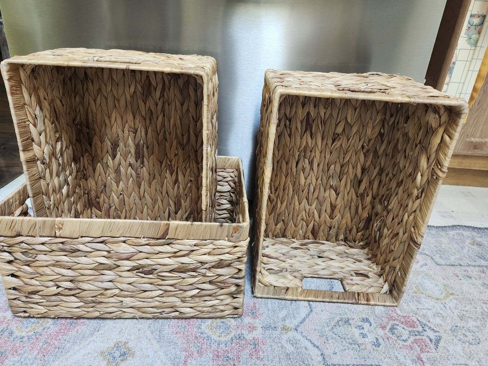 3 baskets to organize