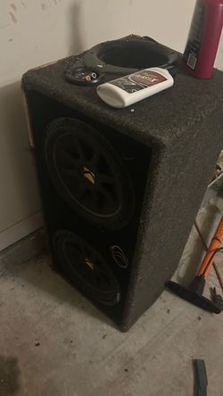 Dual Subwoofer Speaker Box Enclosure