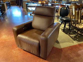 NEW! LA-Z-BOY Acadia Power Reclining Chair in Brown Sugar Leather