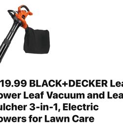 Leaf Blower Black And Decker
