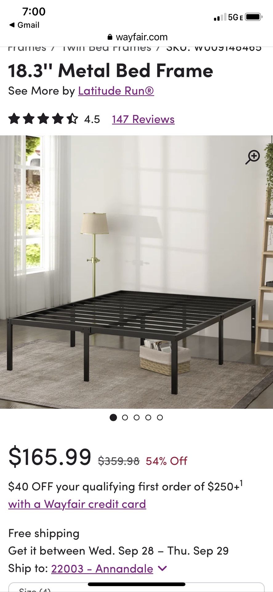 Raised Metal Bed Platform 