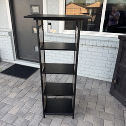 4 Tier Metal / Wood Bookcase 