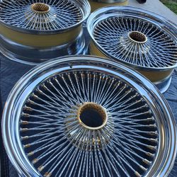 20 Inch 100 Spoke Wire Wheel Rims