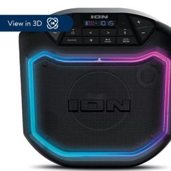 ION Audio Game Day Party Portable Bluetooth Speaker
with LED Lighting, Black, iPA127