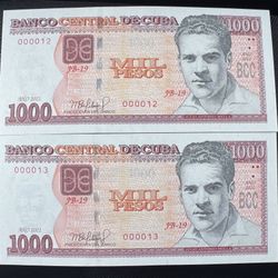 Billetes De 1000 Pesos Cuba