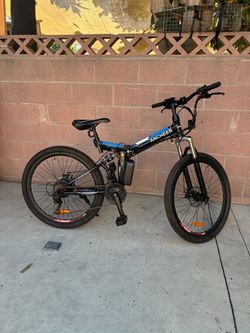 26” Ancheer Sport Electric Folding Mountain Bike, BATTERY NOT INCLUDED