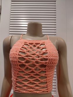 Crochet halter top