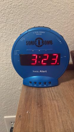 Sonic Bomb Loud Alarm Clock With Bed Shaker/Vibrator