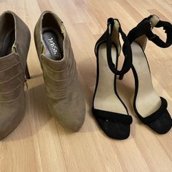 Black Charlotte Russo heels still has tags on . size 6 Brown EU 37