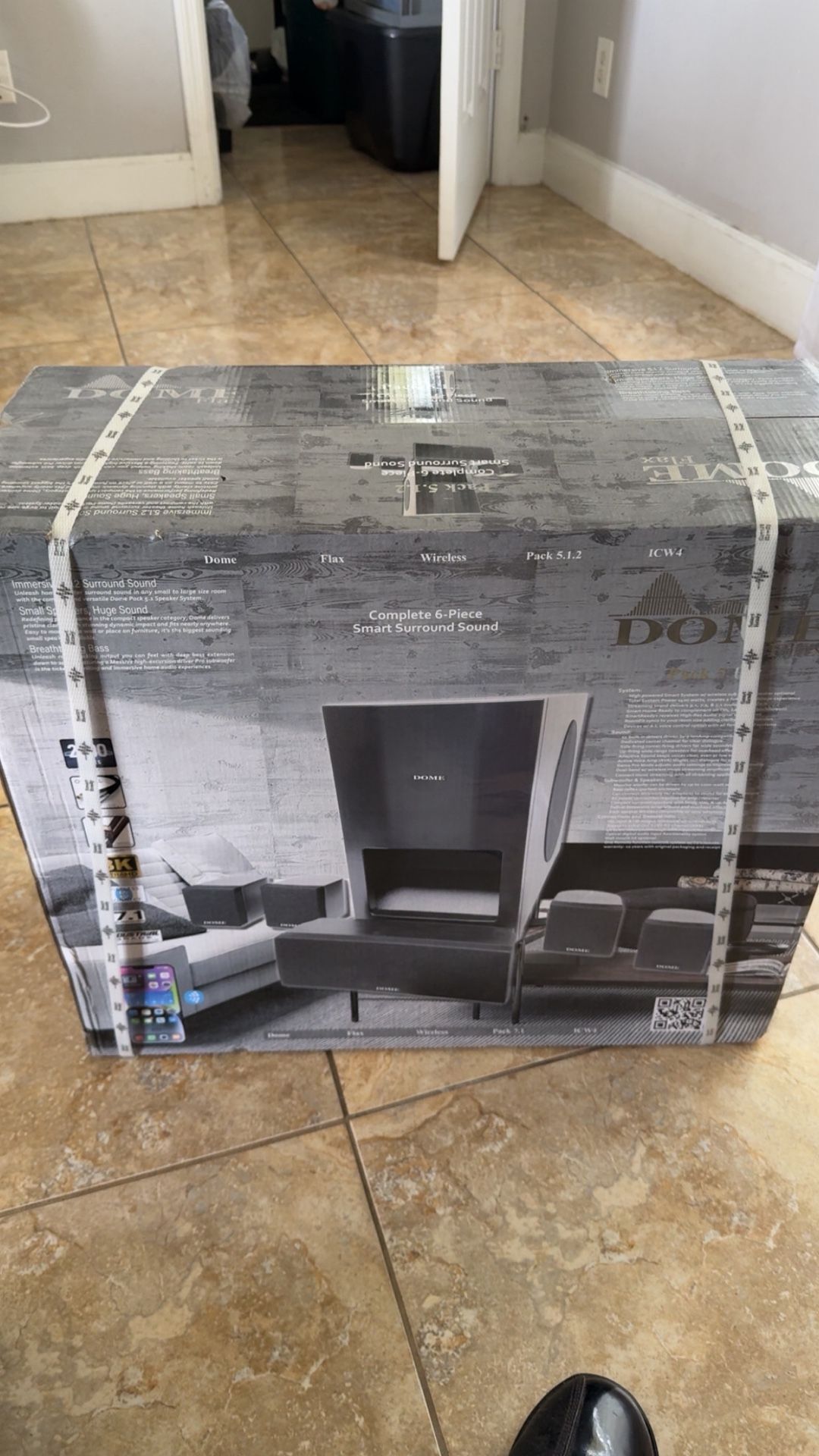 DOME 6 Piece Wireless Surround Sound System.