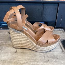 Authentic Prada Wedge Sandals 