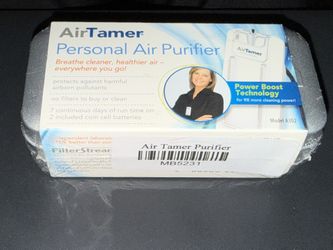 AirTamer Small Personal and Portable Air Purifier For Airplanes, Trains, Public Places