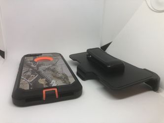 For iPhone 7 / iPhone 8 Orange Camo camouflage Belt clip case funda cover protector