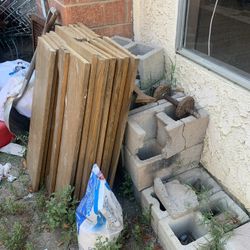 Wood And Concrete Blocks