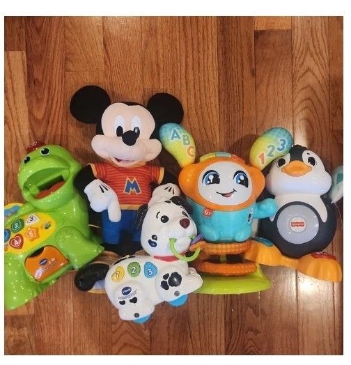 5pc Fisher Price / Vtech / Disney light up toy lot bundle deal 