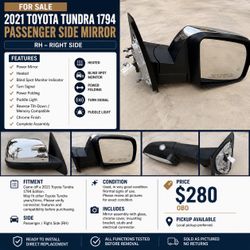 2021 Toyota Tundra Side Mirror – Chrome