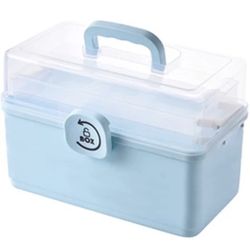 Large-Capacity Multi-Layer Portable Emergency Medical Box (13"x8.5"x7.5")
