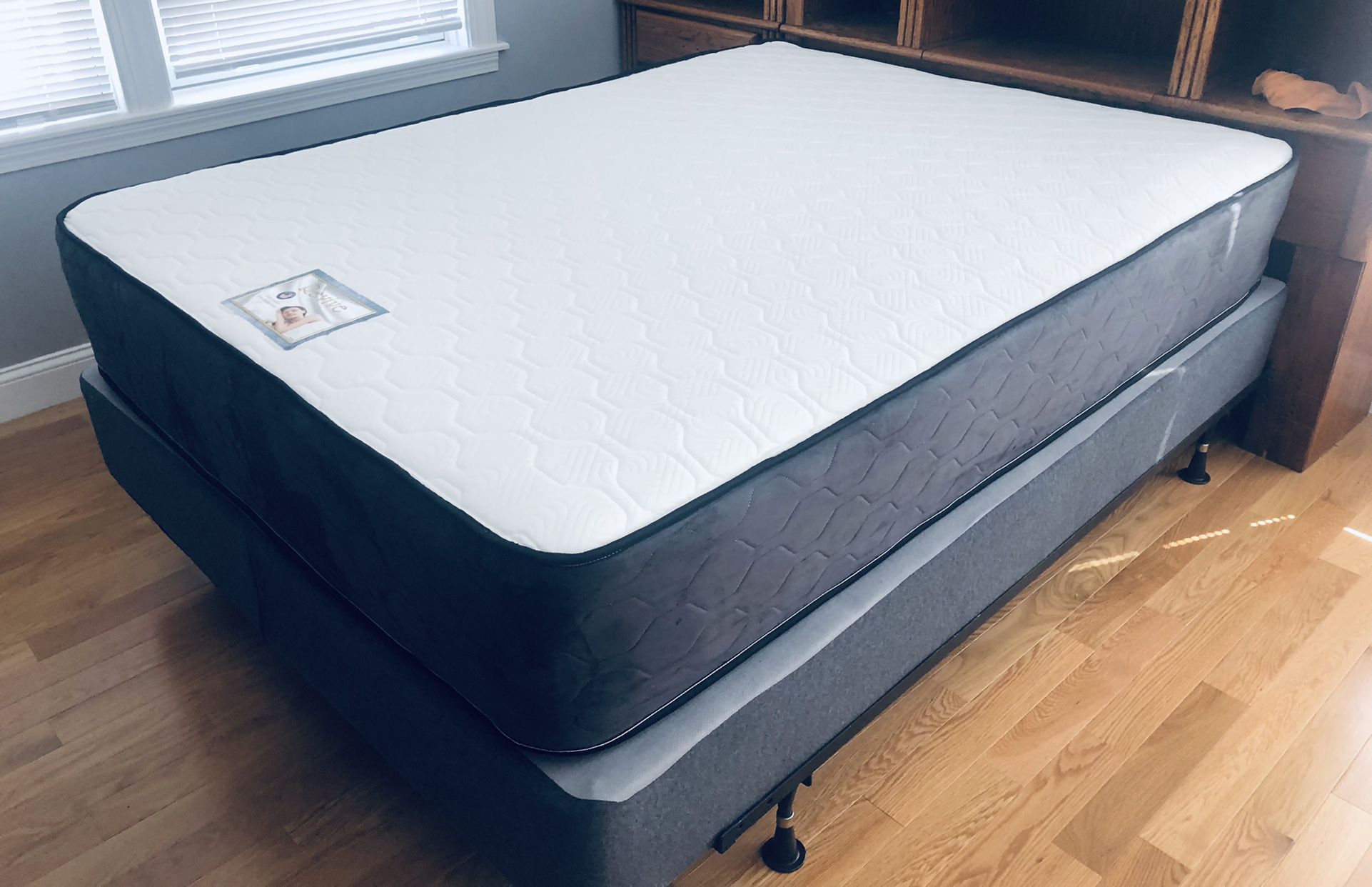 MATTRESS+Box Queen Size FOAM 12”Thick Box Spring 9”confort+Quality Brand New Delivery 🚚 Available 