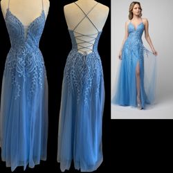 New With Tags Baby Blue Prom Dress & Formal Dress $169