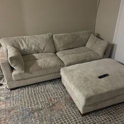 Corduroy style Sectional 