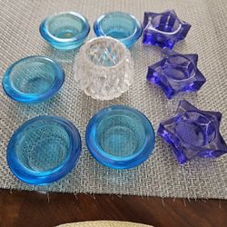 Glass Candle Holders  