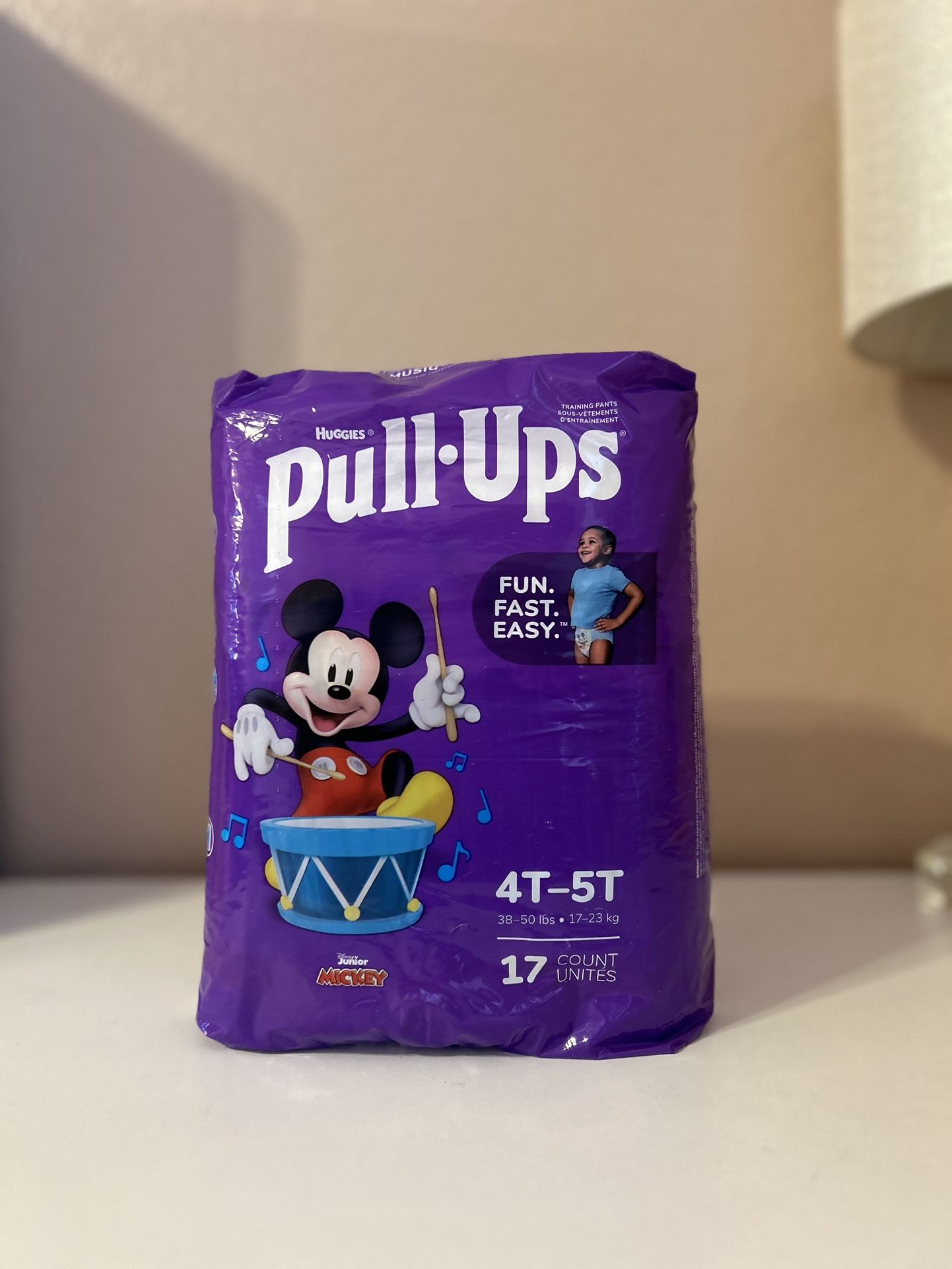 Pull Ups Boys Potty Training Pants, 4T-5T, 17 Count
