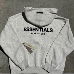 White Essential Hoodie 