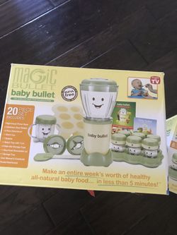 Baby bullet set and storage system