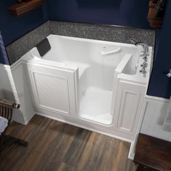 American Standard 30"x60" Right Hand Premium Series Walk in Bath Tub With Faucet Kit in White