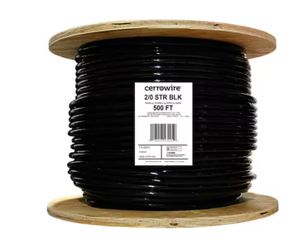 EXCLUSIVE PRICE: THHN-2/0 500 FEET REEL FOR 3.85/FT!