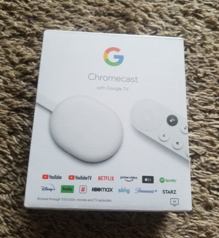 Chromecast with Google TV - 4K - Snow
 NEW!!! Pick Up Only!!
