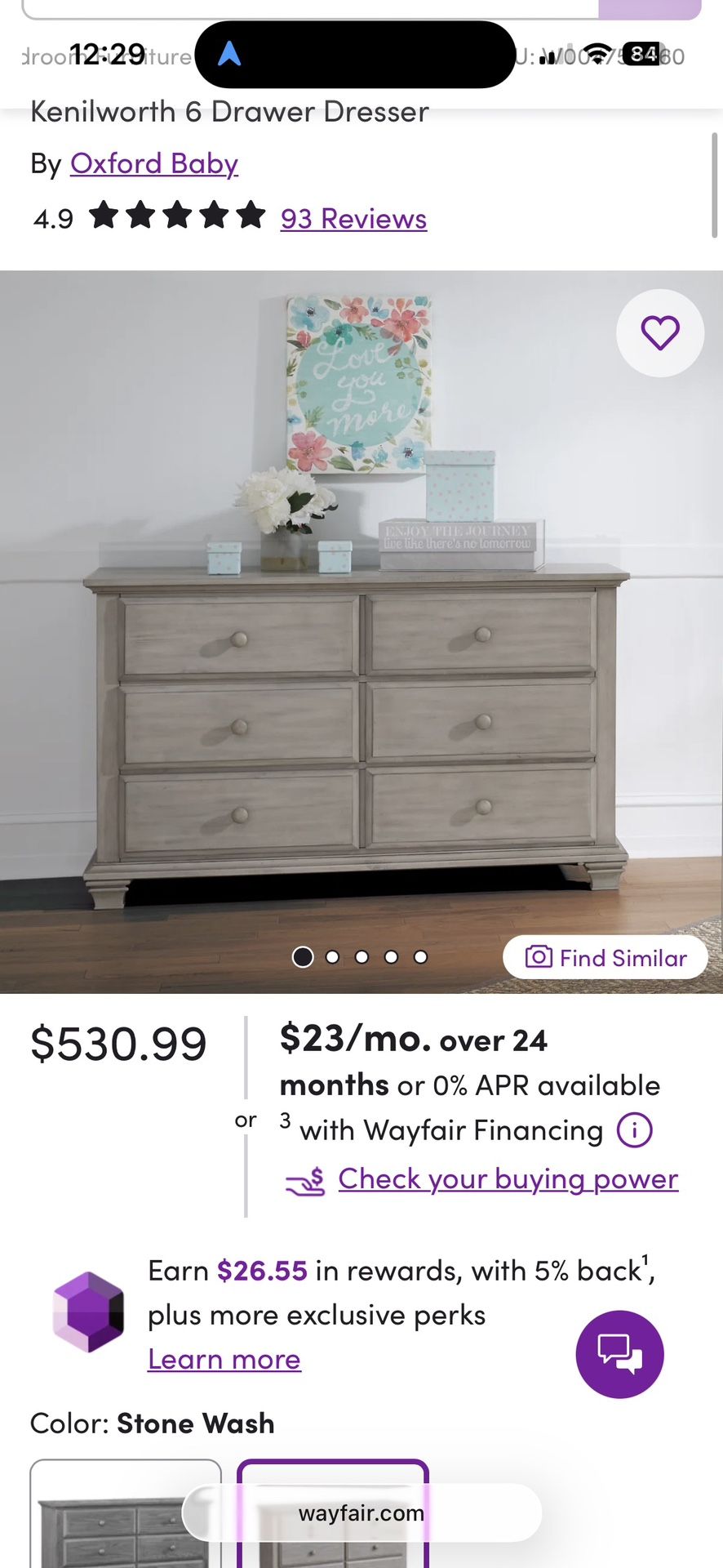 BRAND NEW IN BOX DRESSER