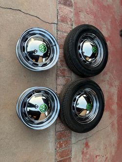 15in Chrome VW Wheels and hub caps