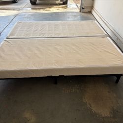 King Frame and box springs