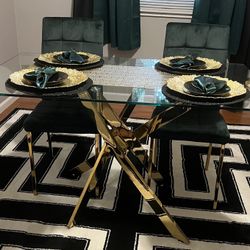 Modern Glass Dining Table / Chairs NOT included, But Can Be If Interested In Them 