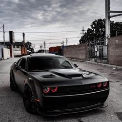 2008-2023 Dodge Challenger Hellcat Style Aluminum metal Hood W/Scoop