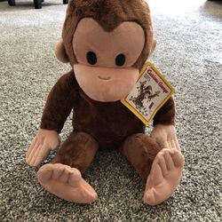 Kohls Cares - Curious George Plush Monkey, 15”, NWT