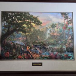 Thomas Kinkade Jungle Book Limited Print Framed