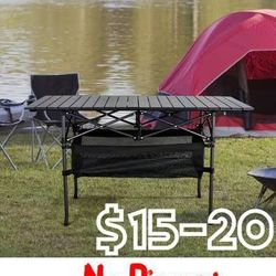 [NEW] Roll-Up Camping Table (37"/47")