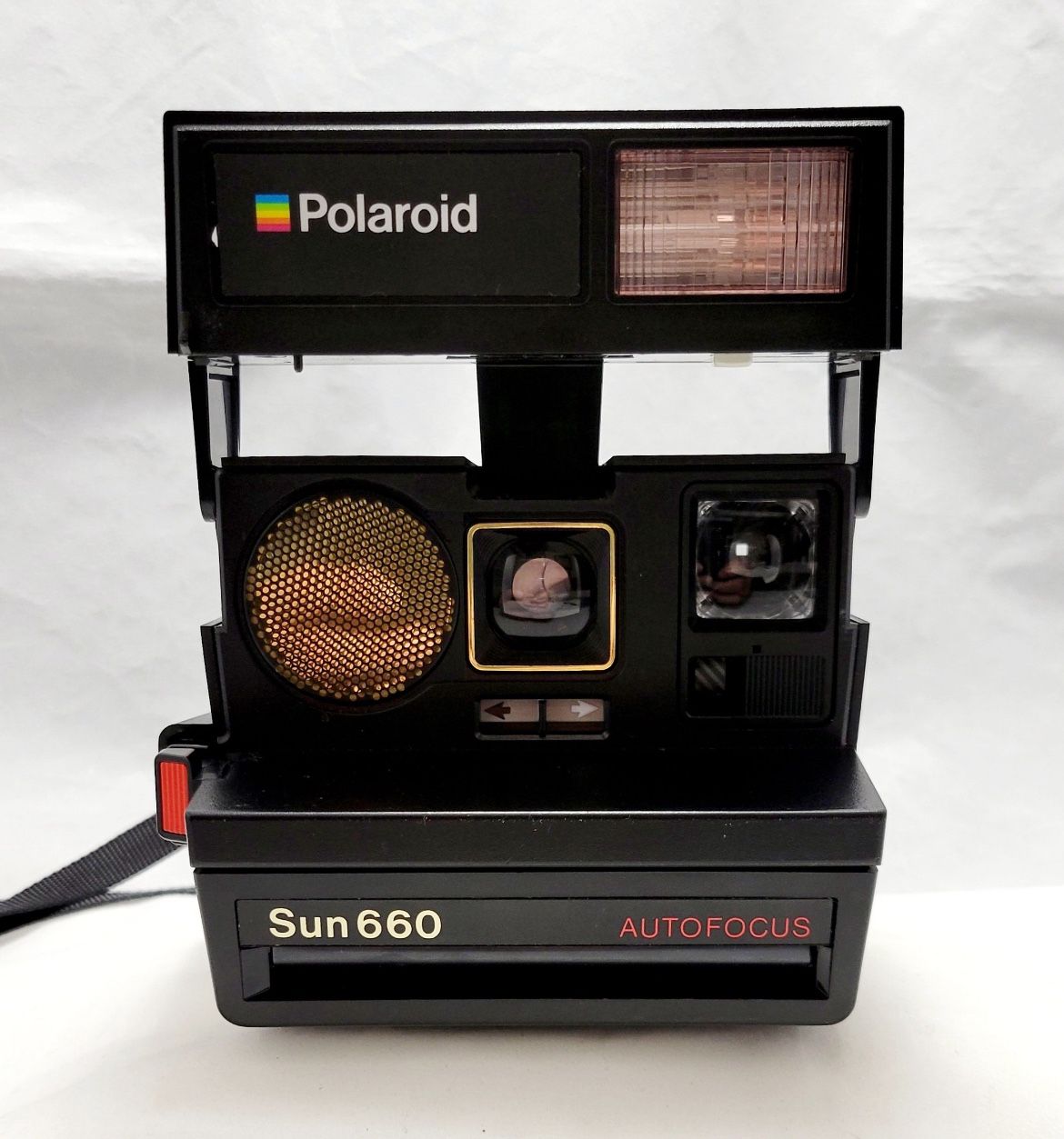 Vintage Leather Travel Case Polaroid Sun 660 Camera Kit with