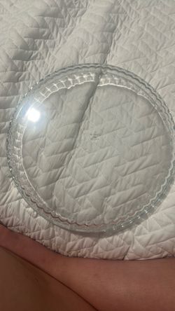 vintage  pyrex tart plate from France glass