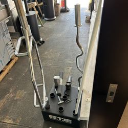 Barbell Holder With Trap Bar And Ez Bar Included 
